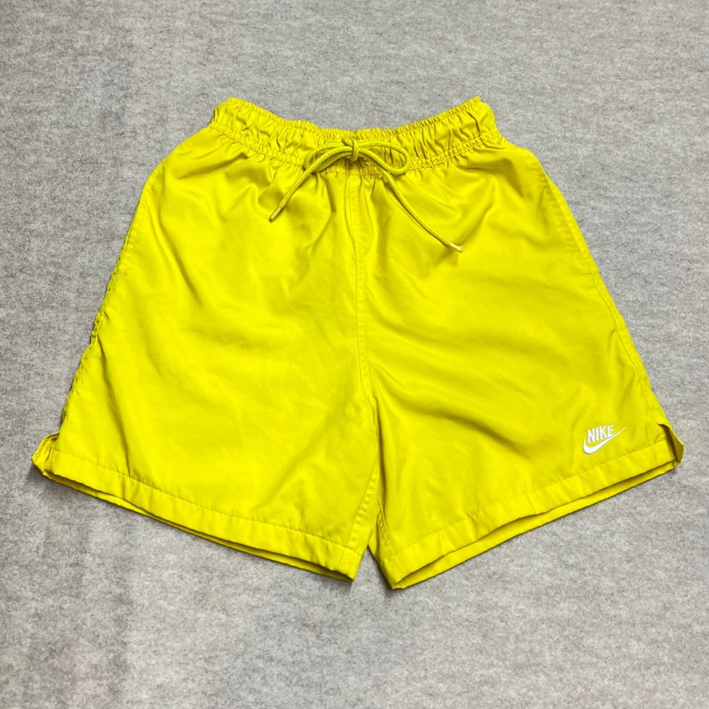 Nike Mens Woven Shorts Neon Yellow Mesh Lined XS GUC Activewear Sporty Swimming